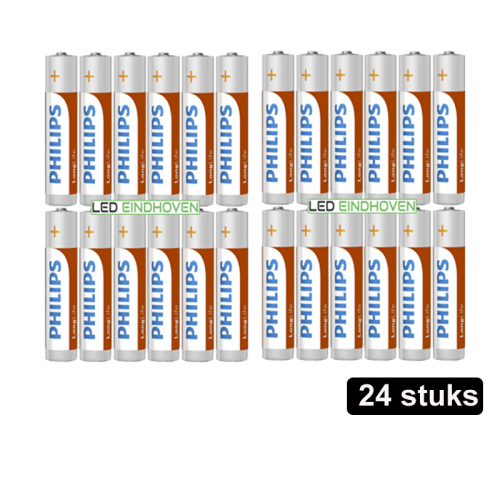 Philips Batterijen AAA 24 stuks  - 9631-philips batterijen 24 stuks 