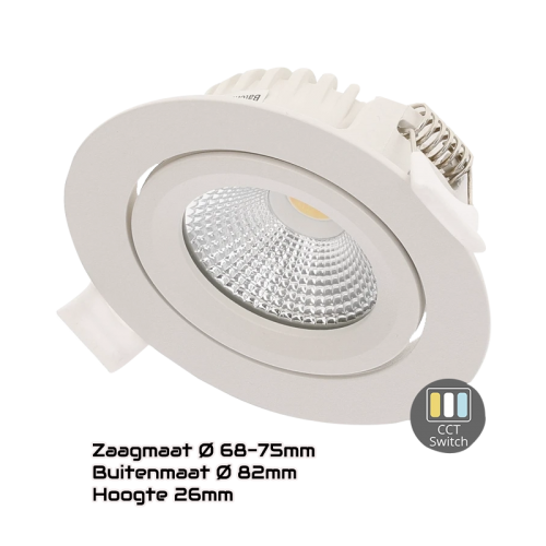 8270-led spot 6w dimbaar cct 