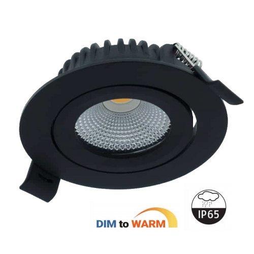 LED INBOUWSPOT | VARDA | SLIM-FIT | 5W | DIM2WARM | ZWART - 8260-led spot 5w dim2warm