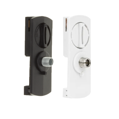 1-FASE RAIL ADAPTER ZWART - 7349 1-fase rail adapter zwart