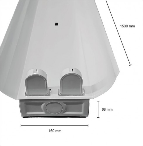 7779-led arm refector  2x150cm ip22 