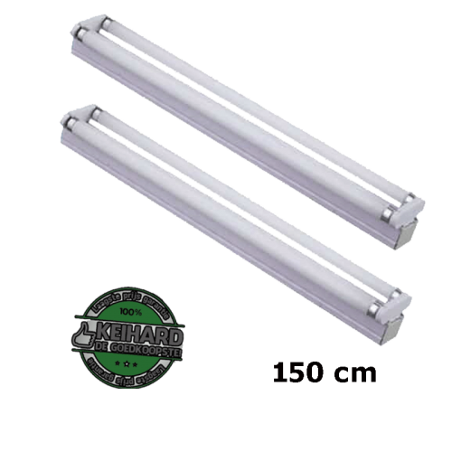 LED BUIS T8 COMPLEET MET ARMATUUR 150CM-2x22 watt - 7757-led arm met 2 buizen 150cm ip22