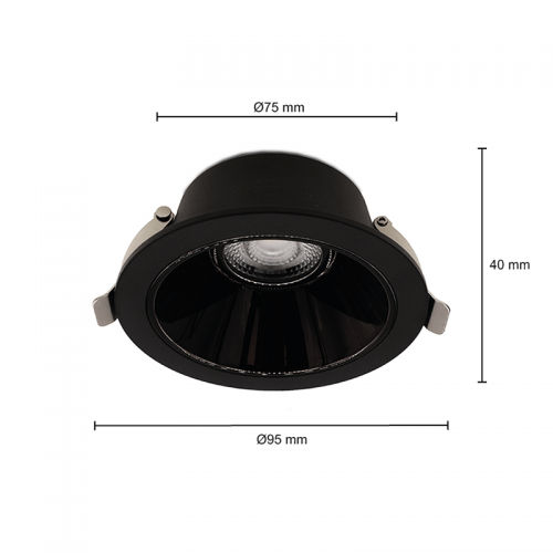 3071-led downlight 7w cct Ø75mm 