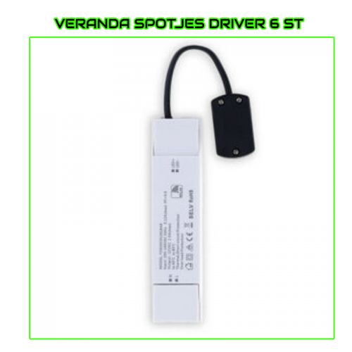 Driver voor Veranda spotjes 6-10 st - 3509-driver 6-10 aansluitingen