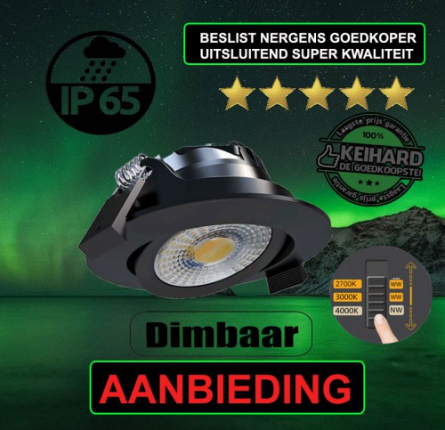 BADKAMER LED INBOUWSPOT 6W  IP65 - 8264-ledtraco spot ip65 