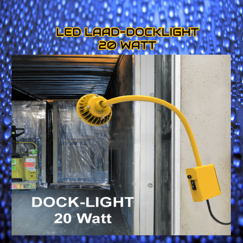 LED040-LAAD-DOCK-LAMP-20 WATT MET VERSTELBAAR - 9667-led040 docklight 20 watt