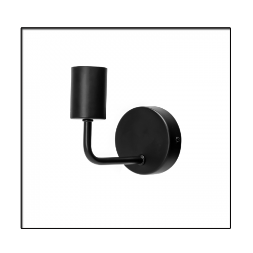 Metal wall light black (without light source) E27 - 9060- ledtraco wall-light e27 314859