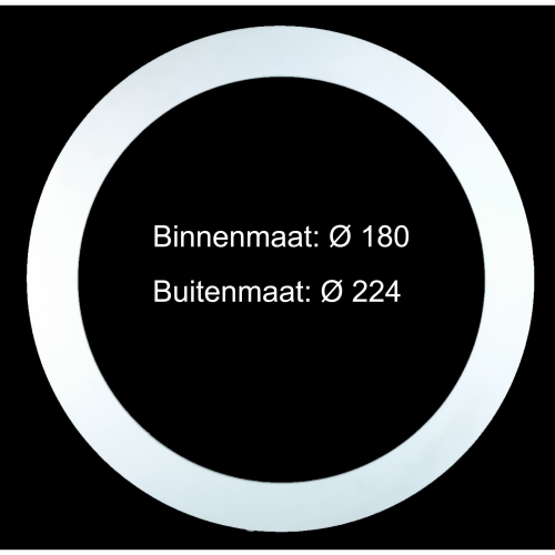 5212-verloopring metaal | wit | Ø180-224mm 