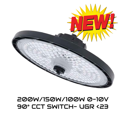 LED HIGHBAY SPARTA | 0-10V | 200W/150W/100W | 90° | CCT SWITCH - 7601- led highbay cct 200-150-100w