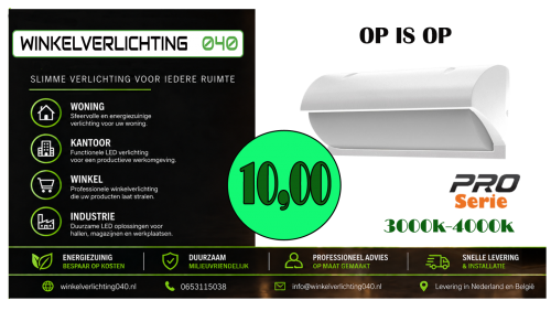 9673-gevel verlichting wit 12w 