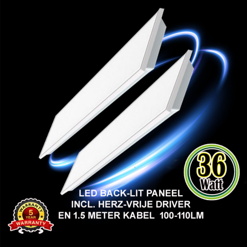 Led Back-lit Panel 36 Watt 295 x 1195mm 110LM/W - 4001-backlit 295x1195mm