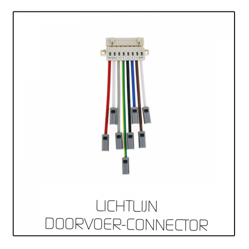 LICHTLIJN DOORVOER CONNECTOR - 7932-lichtlijn doorvoer connector