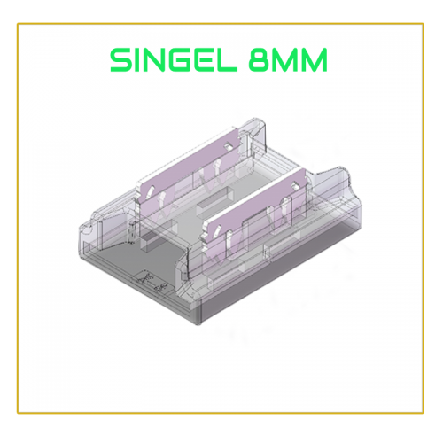 LEDSTRIP CONNECTOR | 15CM | COB | IP20 | SINGLE COLOR | 8MM - 7087-led strip cob kabel-8mm s-s