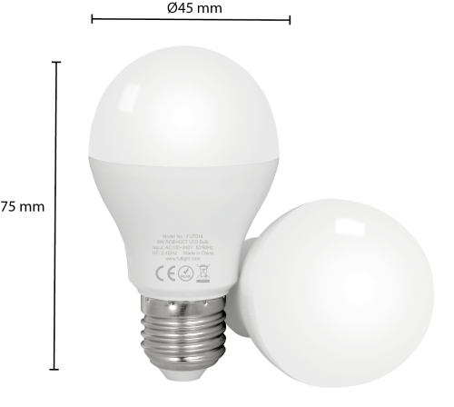6433-mi-light led lamp e27 6w rgb+cct 