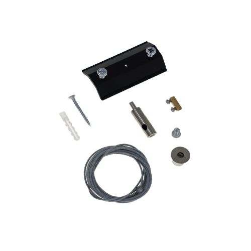 1-FASE RAIL PENDELSET wit-zwart - 7361-1-fase rail pendelset wit-zwart