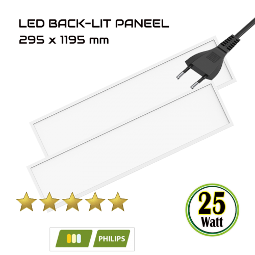 LED BACK-LIT PANEEL 25 Watt 135 Lm - 5284-led paneel 25w 160lm