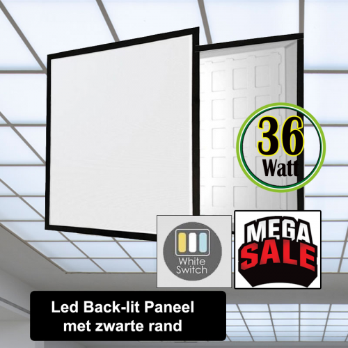 Led back-lit zwarte rand 36W 6060 - 6170-led back-lit zwarte rand 36w