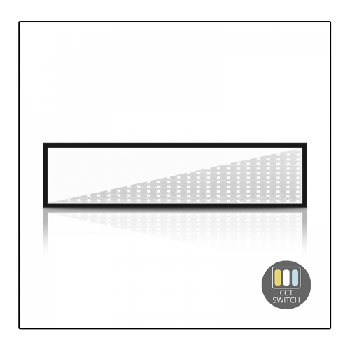 Led Panel 30 Watt 295 x 1195 mm Zwarte Rand - 6171- led back-lit zwarte rand