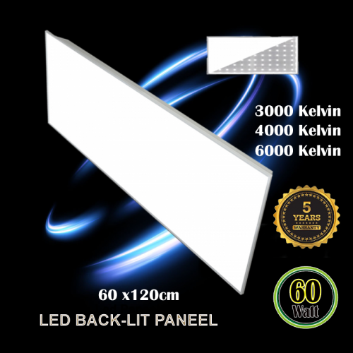 Led Backlight Paneel 60 Watt 120x60cm  - 5518-led paneel 60x120-60 watt