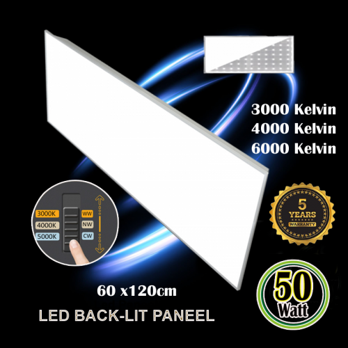 Led Backlight Paneel 50 Watt 120x60cm  CCT - 5518-led paneel 60x120 50w