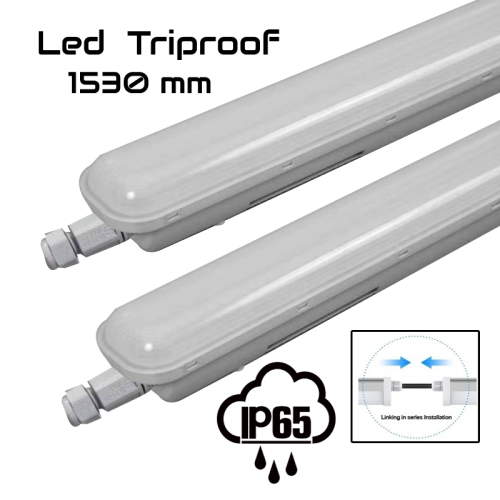 Led Tri Proof 153cm, 50w  (140lm/w),IP65 - 6159-led triprrof 50w 140lm
