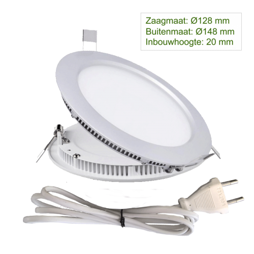 Led Panel Rond 9.4W PREMIUM Ø126 - 5105-led downlight Ø 126mm