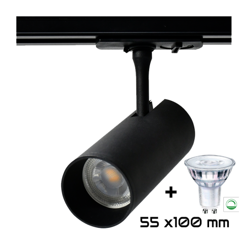 Tracklight Spots 1 Fase GU10 incl  GU10 spotje - 7335-1fase spotje gu10 