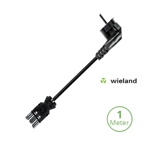 Wieland GST18/3P Netsnoer 1 meter 3×1.5mm2 - 9116-wieland netsnoer 1 meter 