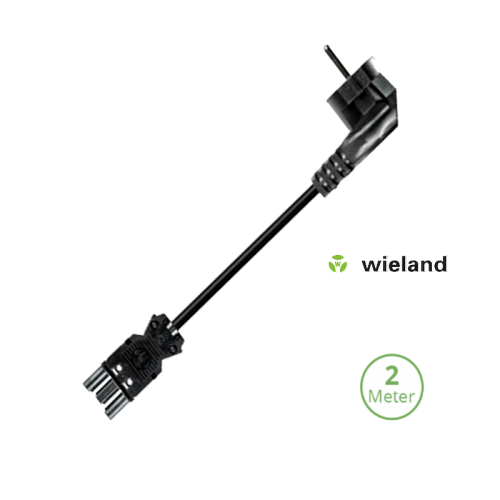 Wieland GST18/3P Netsnoer 2 meter 3×1.5mm2 - 9118-wieland netsnoer 2 meter 
