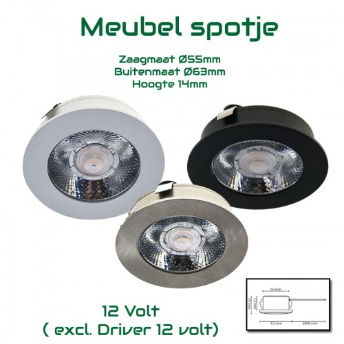 5571-led meubelspotje 3w 