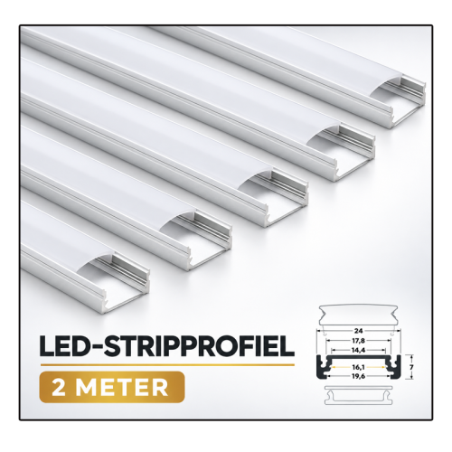 PROFIELSURFACE 10MM 2 Meter ZILVER - 8268-profielsurface 10mm 2 meter zilver