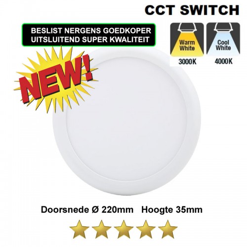 5214-led downlight 12-18w cct-switch  