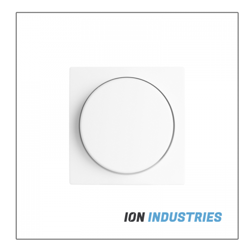 ION INDUSTRIES | Centraalplaat Dimmerknop Enkelvoudig t.b.v. Indicatielamp V1 /J1 Alpin Wit - 8740-ion afdekplaatje