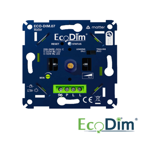 LED DIMMER | MATTER | DRUK/DRAAI | 0-250W (RLC) - 9477-eco-dim.07-matter