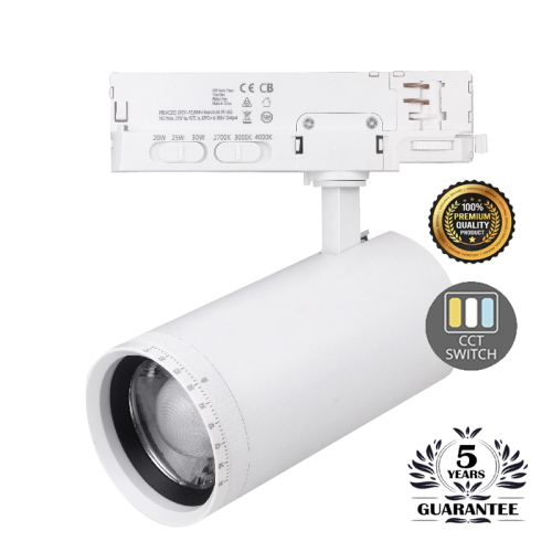 3-FASE RAILSPOT | ZOOMABLE | WATT SWITCH | CCT-SWITCH - 9705-3-fase railspot zoom watt switch  cct