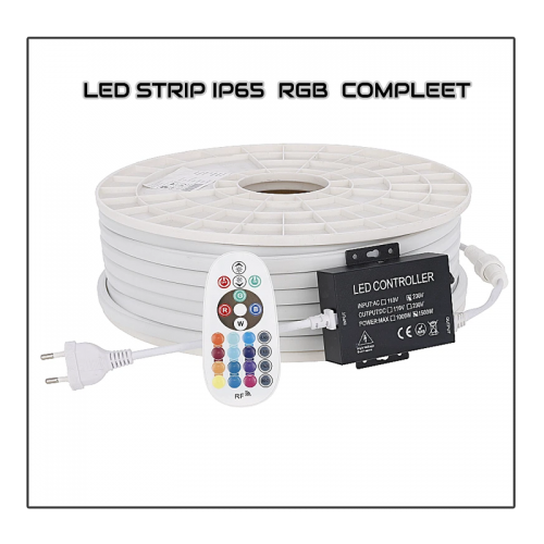 8158-led strip rgb 220v  ip65   