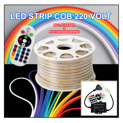 8158-led strip rgb 220v  ip65   