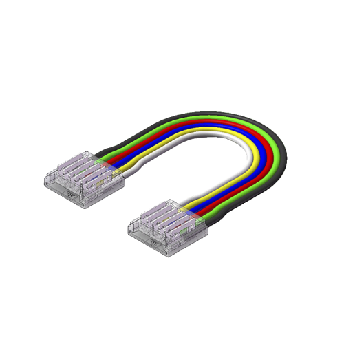 LEDSTRIP CONNECTOR | 15CM | COB | IP20 | RGBW/RGBCCT | 12MM - 7089-connector rgbw-rgbcct 12mm