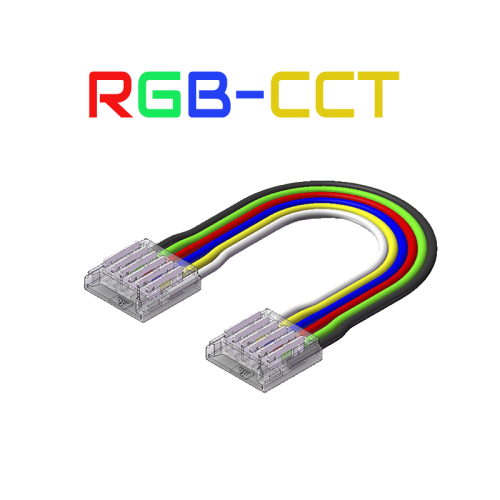 LEDSTRIP CONNECTOR | 15CM | COB | IP20 | RGBW/RGBCCT | 12MM - 7089-connector rgbw-rgbcct 12mm
