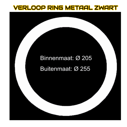 VERLOOPRING METAAL WIT Ø205-255mm - 7093-metaal wit Ø205-255mm  ​