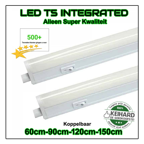 LED T5 ARMATUUR ALL IN ONE T5 12WATT 90CM  - 2291-t5 armatuur 90cm