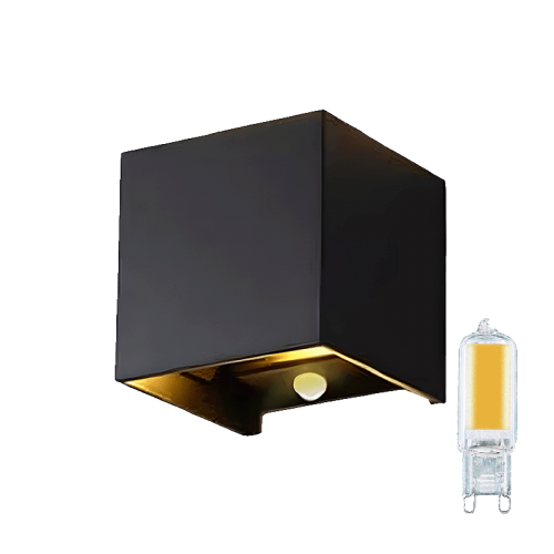 LED CUBE | THEBE | G9 FITTING | ZWART - 7113-led cube  g9 fitting | zwart