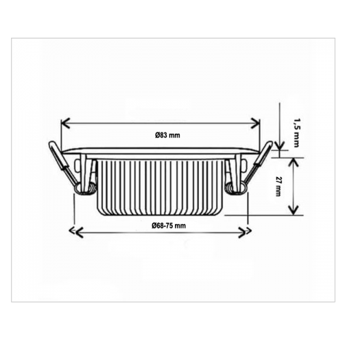 8272-led-inbouwspot 6w-dim cct 