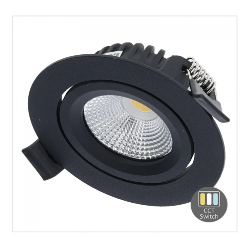 LED-INBOUWSPOT 6W-DIM CCT ZWART - 8272-led-inbouwspot 6w-dim cct