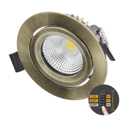 LED-INBOUWSPOT 4-6W-DIM CCT BRONS - 8273-led-spot 4-6w-dim cct brons
