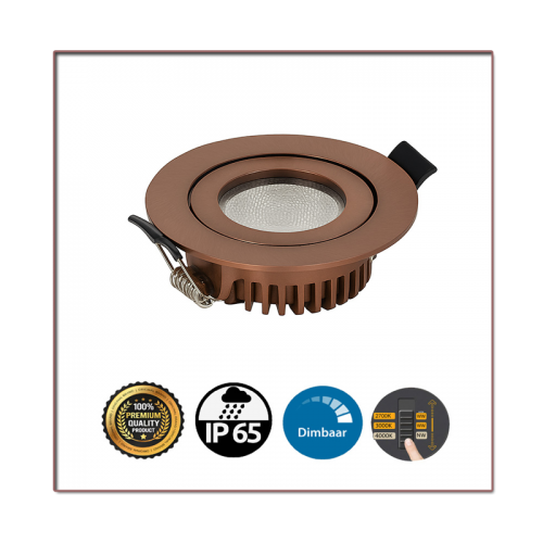 LED-INBOUWSPOT 6W-DIM CCT BRONS - 8273-led-inbouwspot 6w-dim cct brons