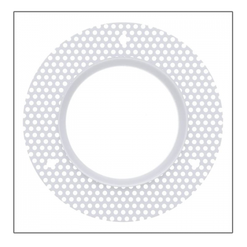 LED STUC FRAME VOOR ARMATUUR GU10 WIT  - 8170-stuc frame wit 