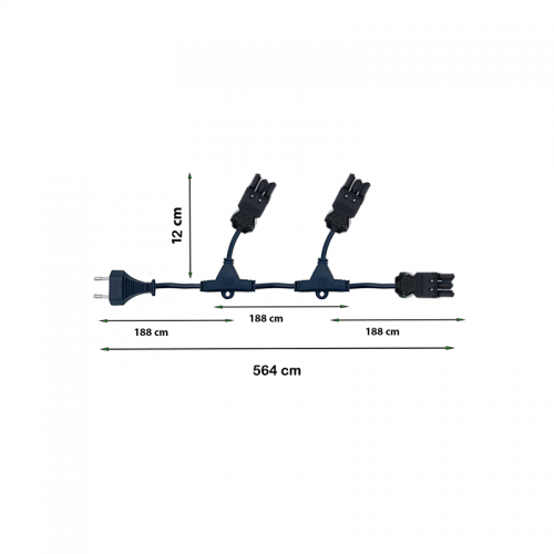 9144-eurostekker naar 3x swp-3 stekker  