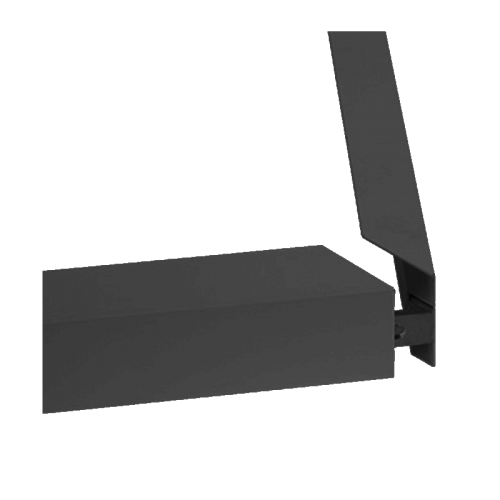 6613-opbouw30120 zwart 50mm 