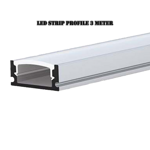 LED Profiel Opbouw 16.5mm x 6.8mm 3 Meter LED-strips - 5852-led profile 3 meter opbouw
